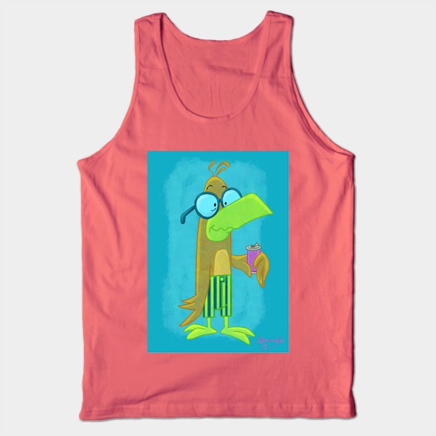 Wallflower Bird! Tank Top by ErinKantBarnard